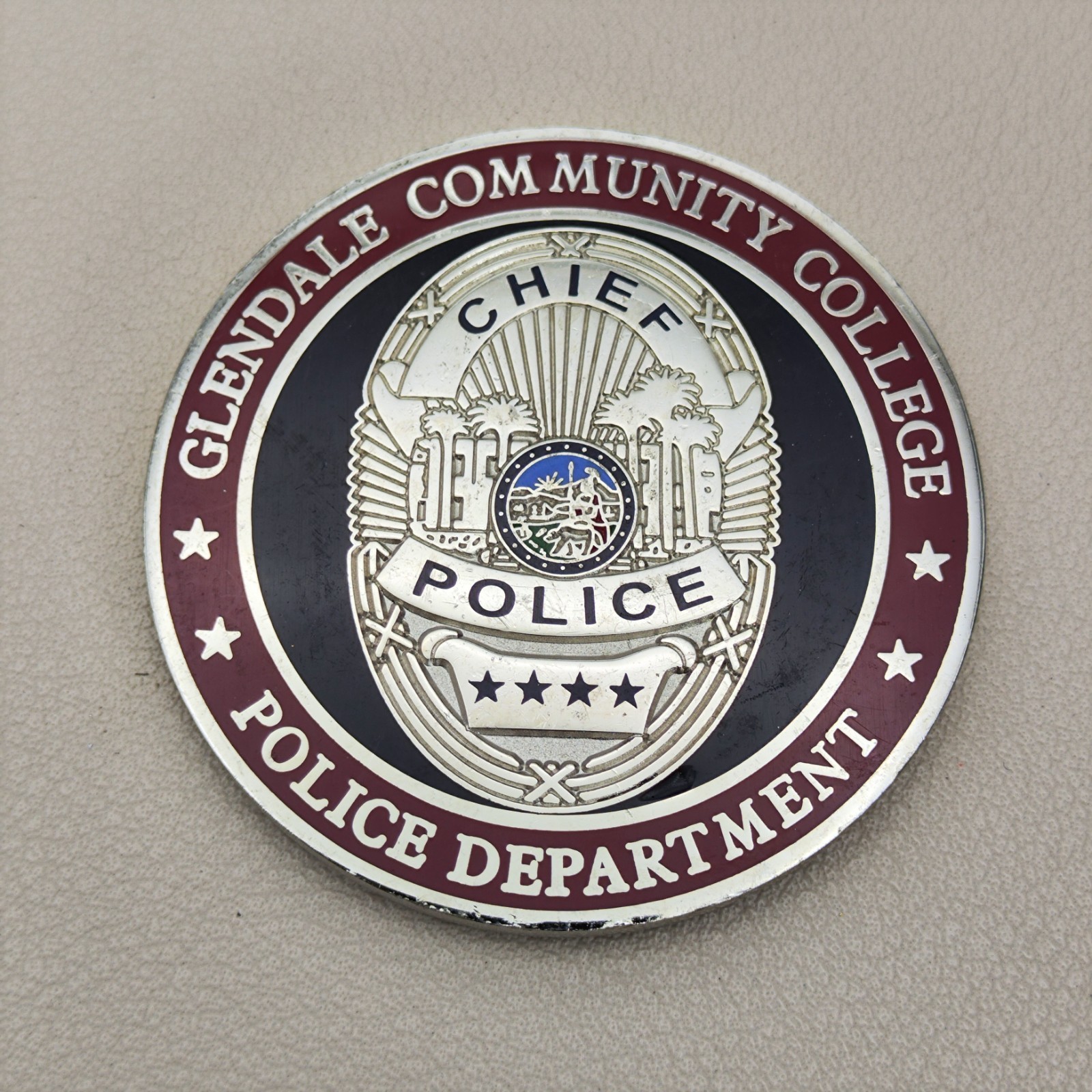 Glendale Community College Police Department Chief Police Challenge Coin