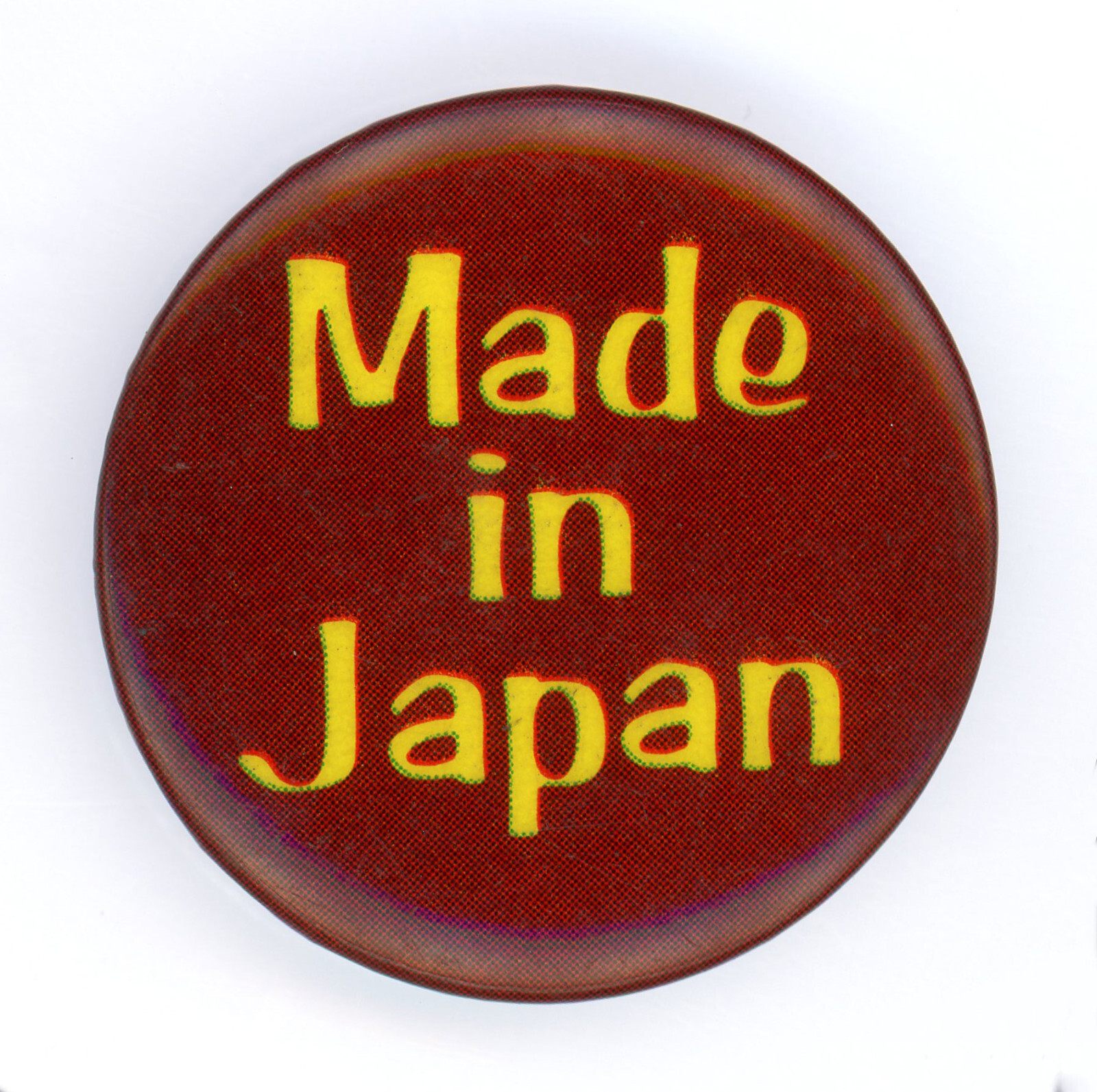 RARE Vintage 1960s Made in Japan Pinback Button Counter Culture 1.25