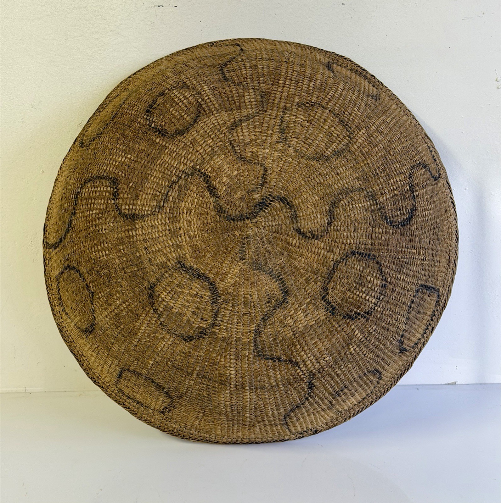 Vintage Hand Woven Yanomami Yanomamo Amazon Indian Basket 17” Early 20th Century