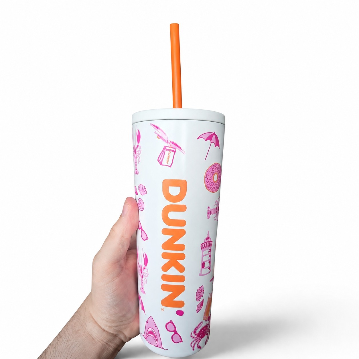 New Rare Dunkin Donuts Summer 2026 Stainless Steel 22oz Tumbler NWT HTF