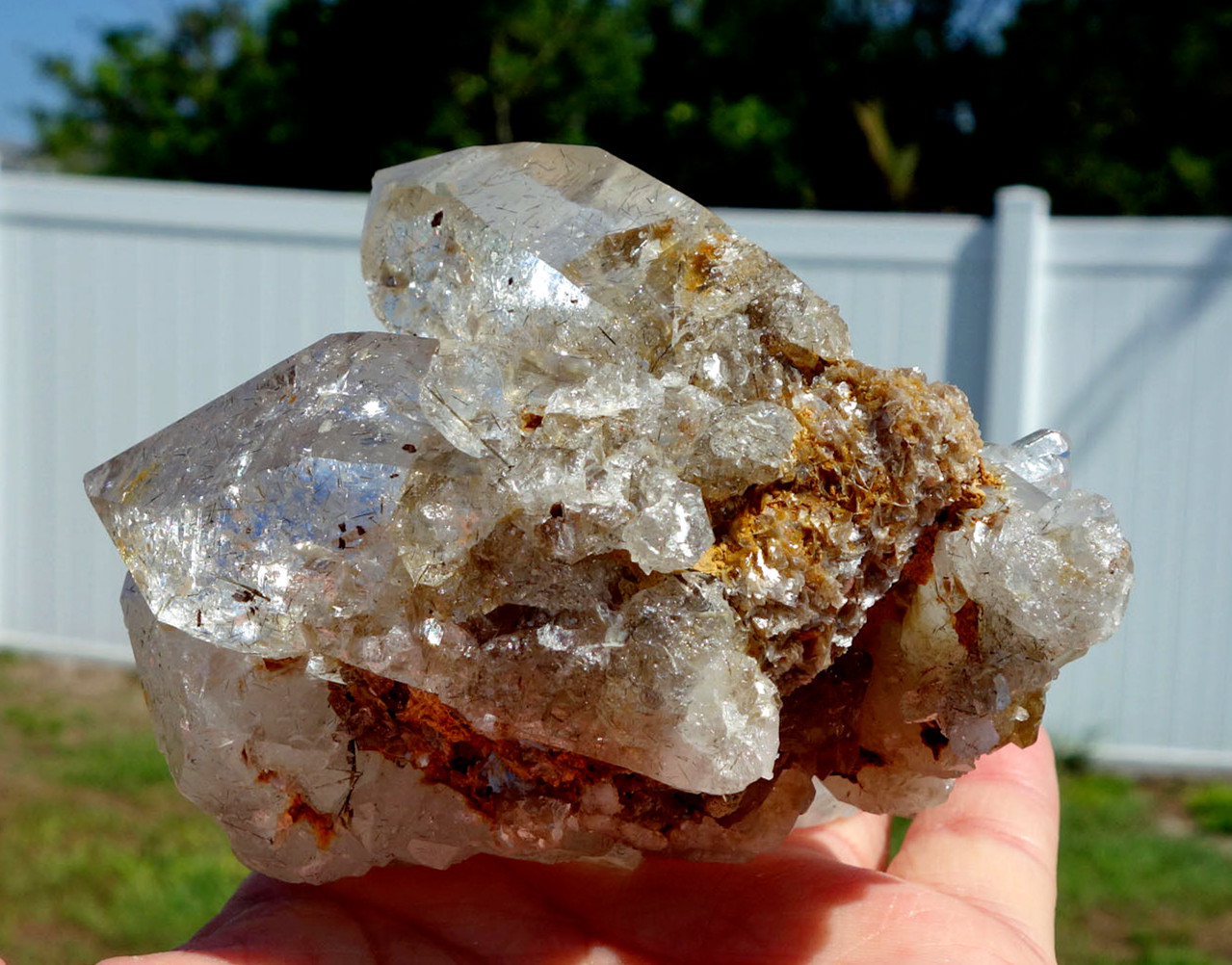 Clear Quartz RUTILE Loaded Crystal Points Elestial Cathedral RUTILATED Cluster