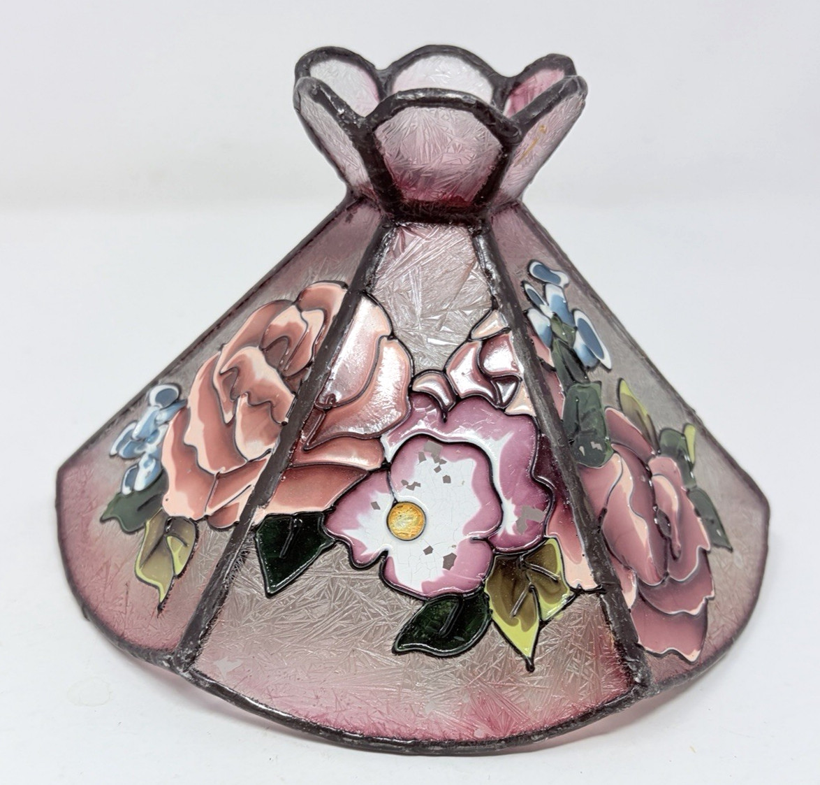Vintage Tiffany Stained Glass STYLE Lamp Shade Small