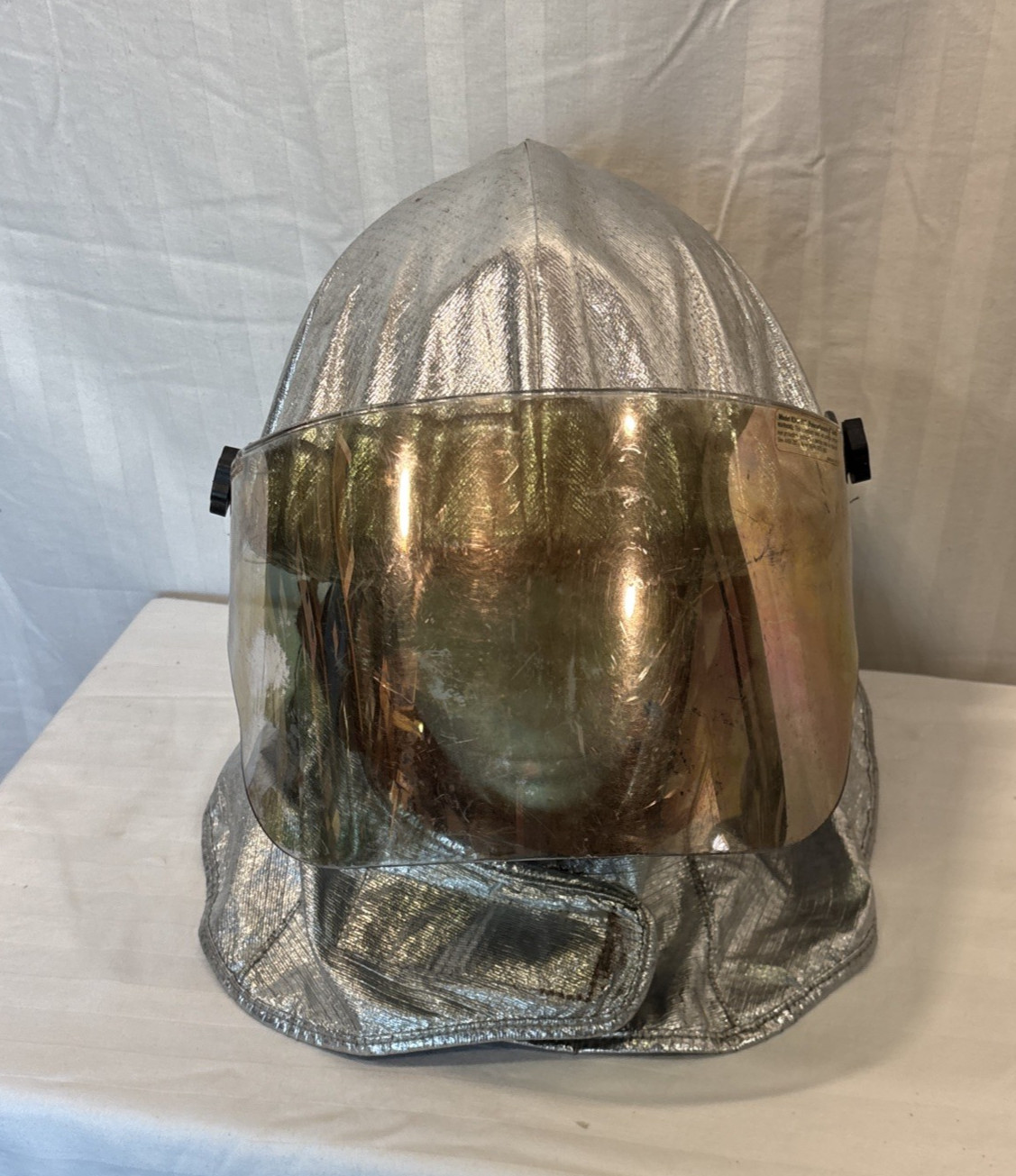 Bullard Firedome ARFF Helmet with Gold Heat Shield And Proximity Hood EXPIRED