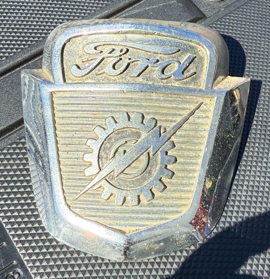 Vintage 1953-1956 Ford F-100 Chrome Truck Emblem