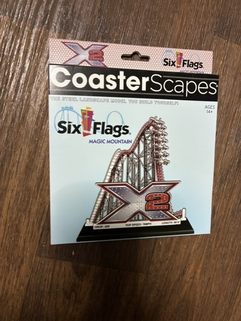 Six Flags Magic Mountain X2 CoasterScapes Model Kit NEW Sealed Rare