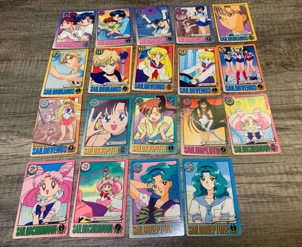 1994 Graffiti Bandai Sailor Moon Carddass PART 5 x 38pcs Regular CARD SET