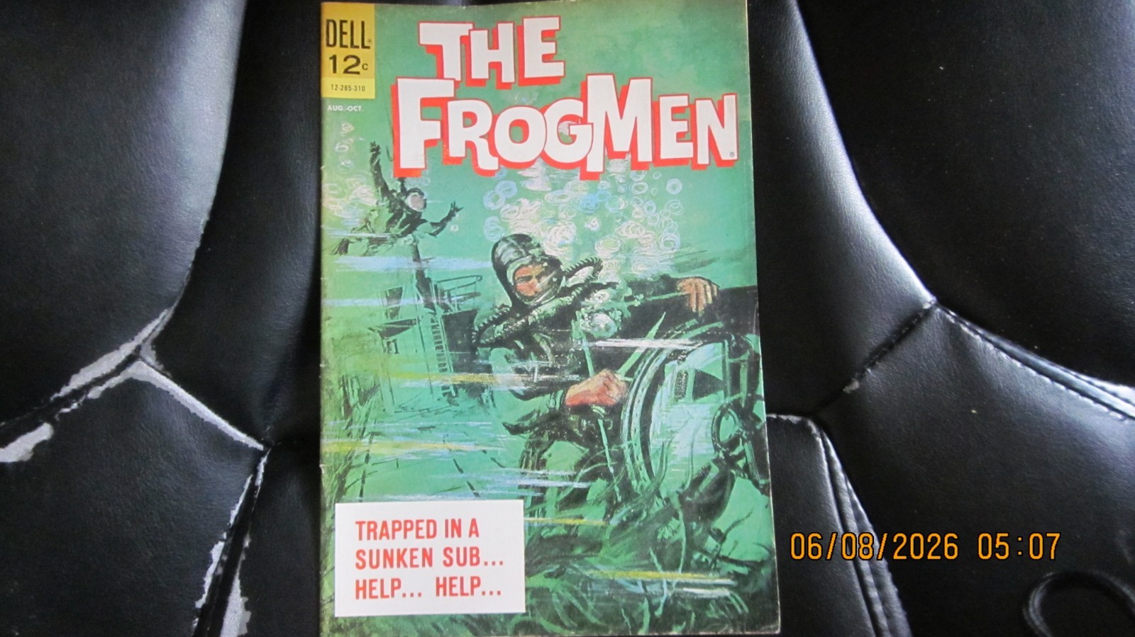 VINTAGE DELL COMICS THE FROGMEN #6 AUG-OCT 1963 FINE- 5.5