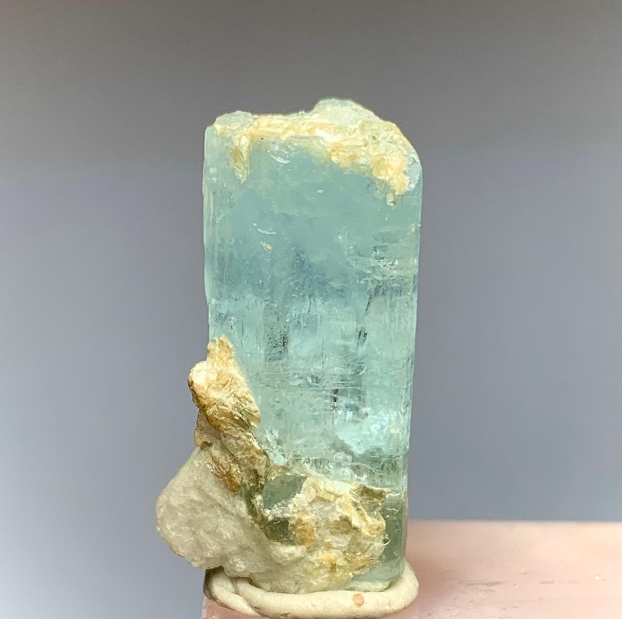 19 Carat Top Quality Natural Aquamarine Crystal From Skardu Pakistan