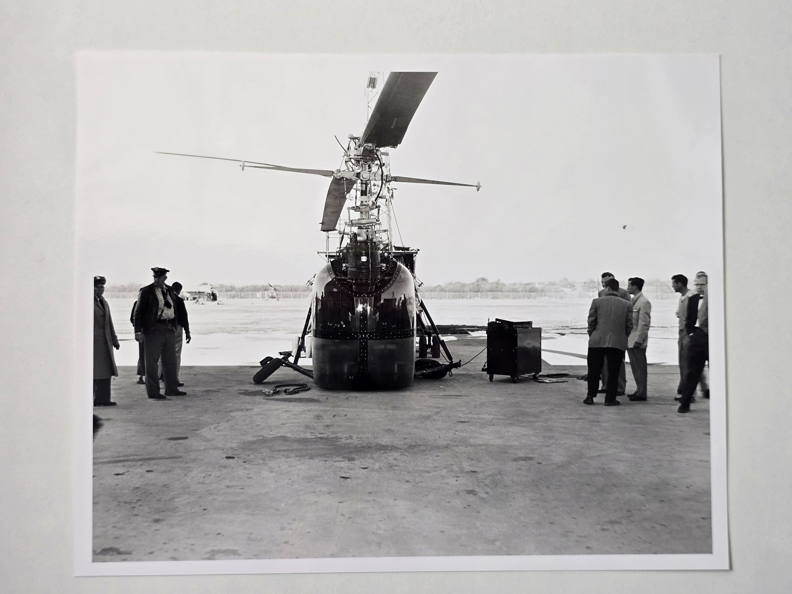 1953 Bell XHSL-1 Accident Hurst Plant Tandem Rotor 8x10 Archive Photo Print