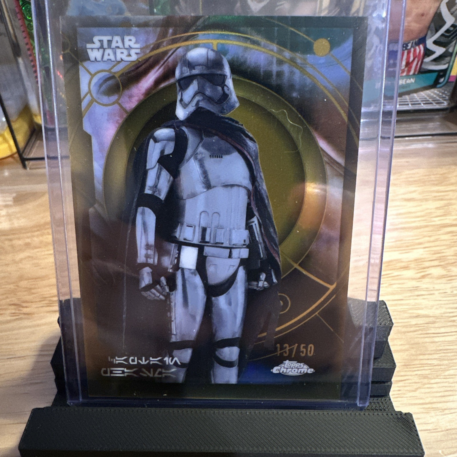 2026 Topps Chrome Star Wars Captain Phasma Gold Aurebesh/50 #AURE-93