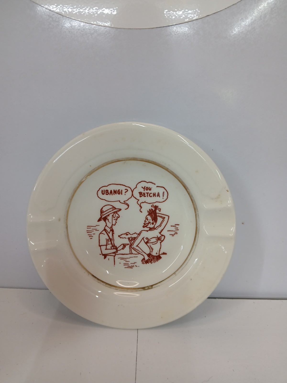 Mid Century Vintage Novelty Ashtray Safari \
