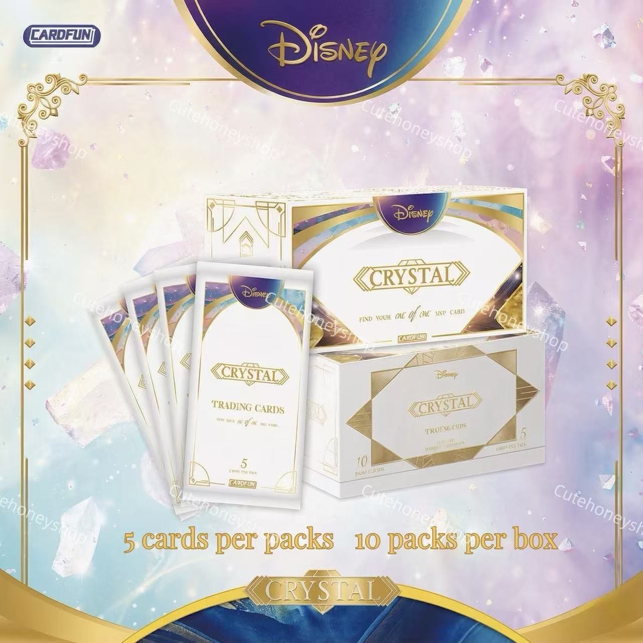 Pre-sale 2026 CardFun Disney Crystal Series Collectibles Cards 1 Case（10 Box）