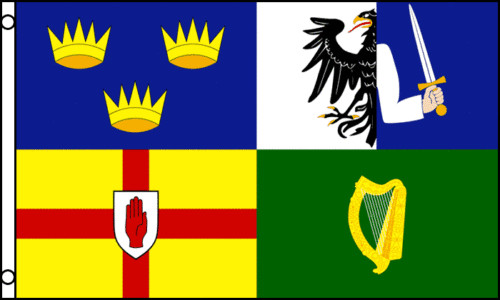 Four Irish Provinces Flag 3x5 ft Ireland Ulster Munster Leinster Connacht 4 Erin