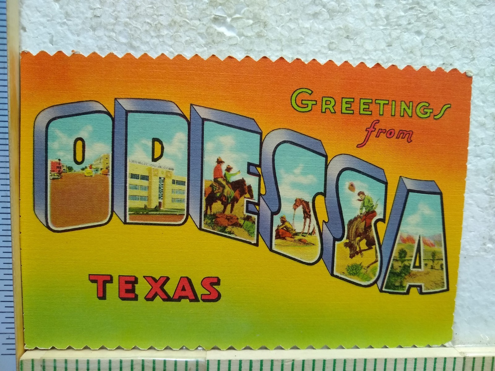 Postcard Greetings from Odessa Texas USA