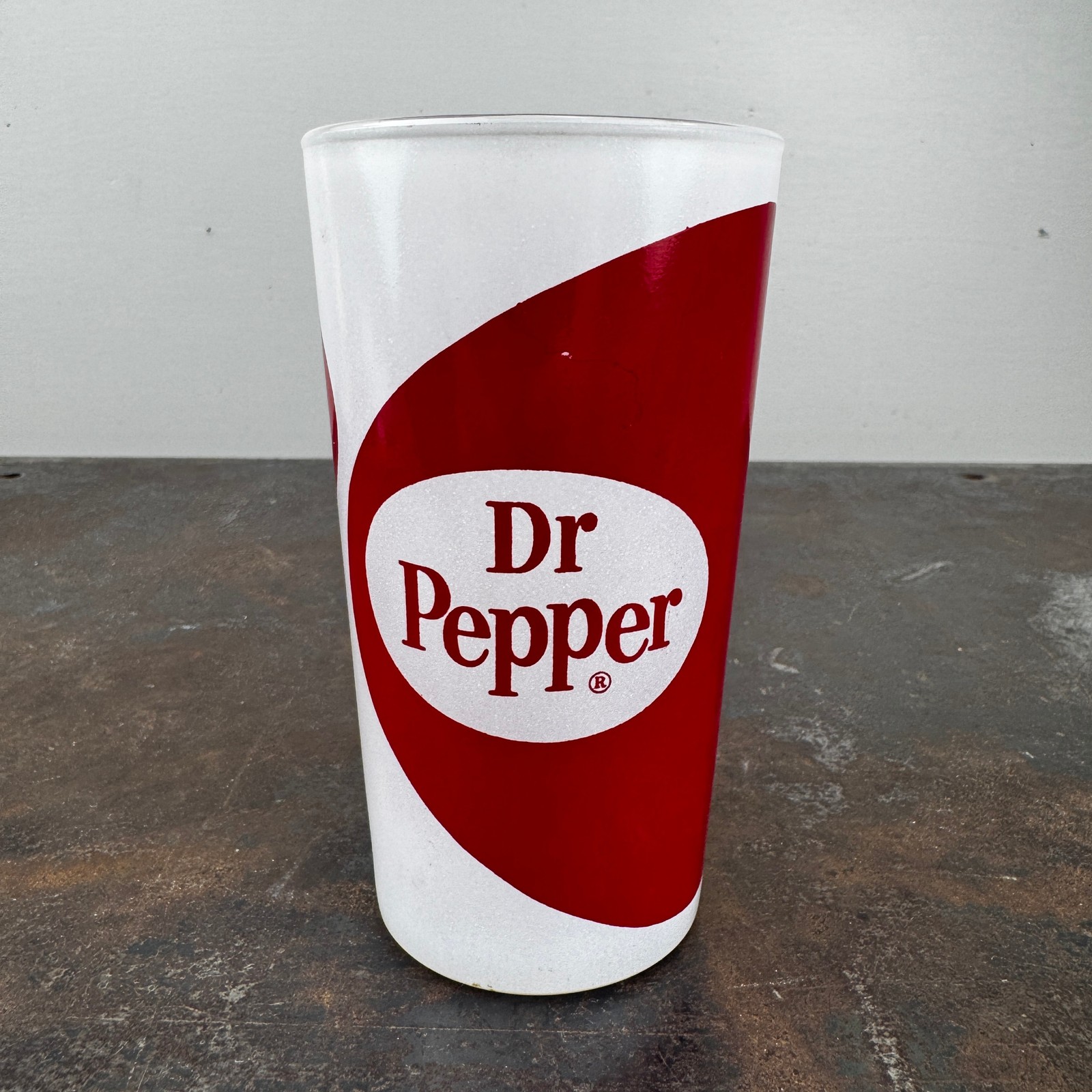 Vtg c.1960\'s Dr Pepper Soda Glass Tumbler / Drinking Glass Advertising 5\
