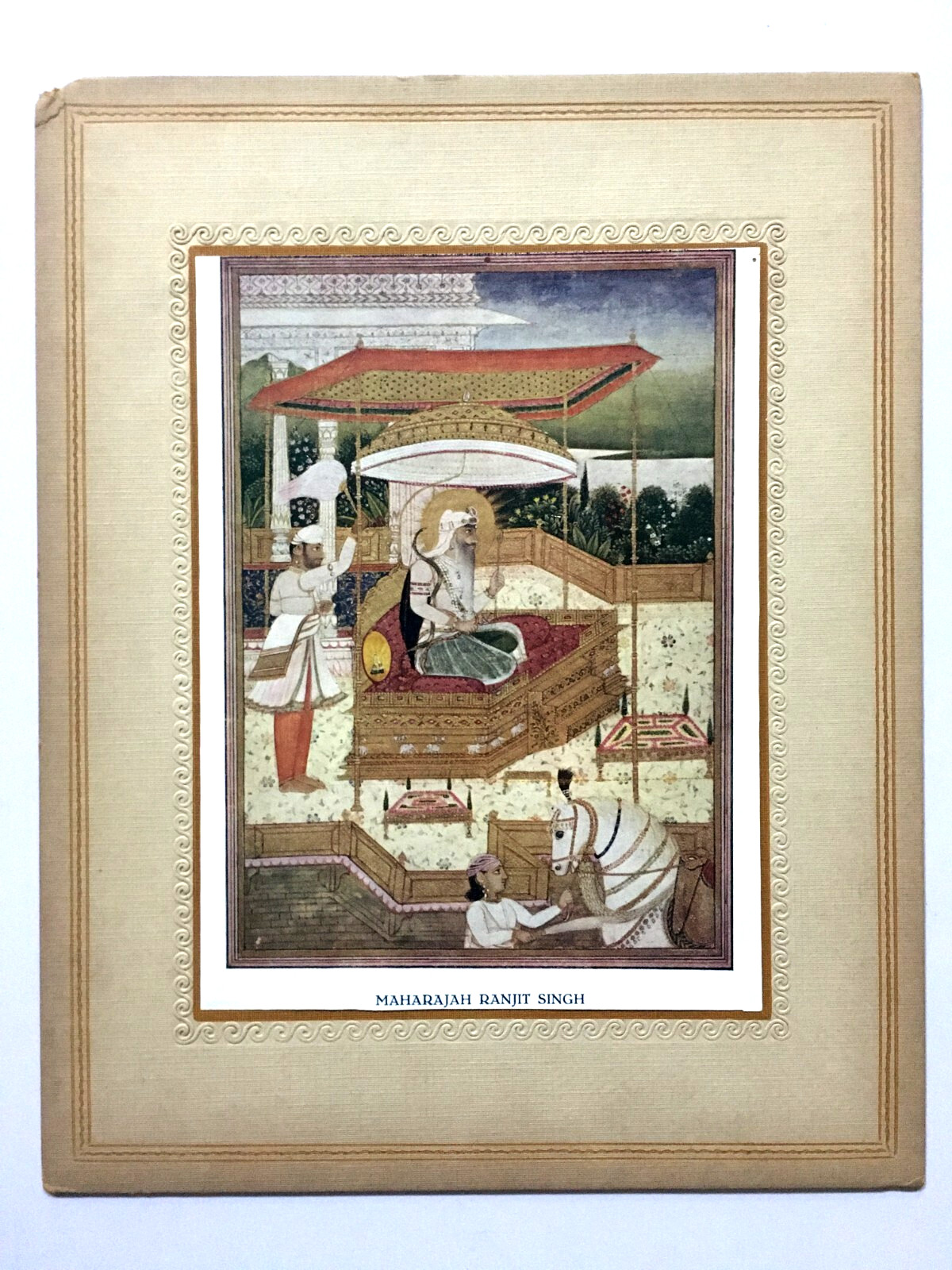 India 30\'s Sikh Print MAHARAJA RANJIT SINGH 5in x 6.50in (13370)