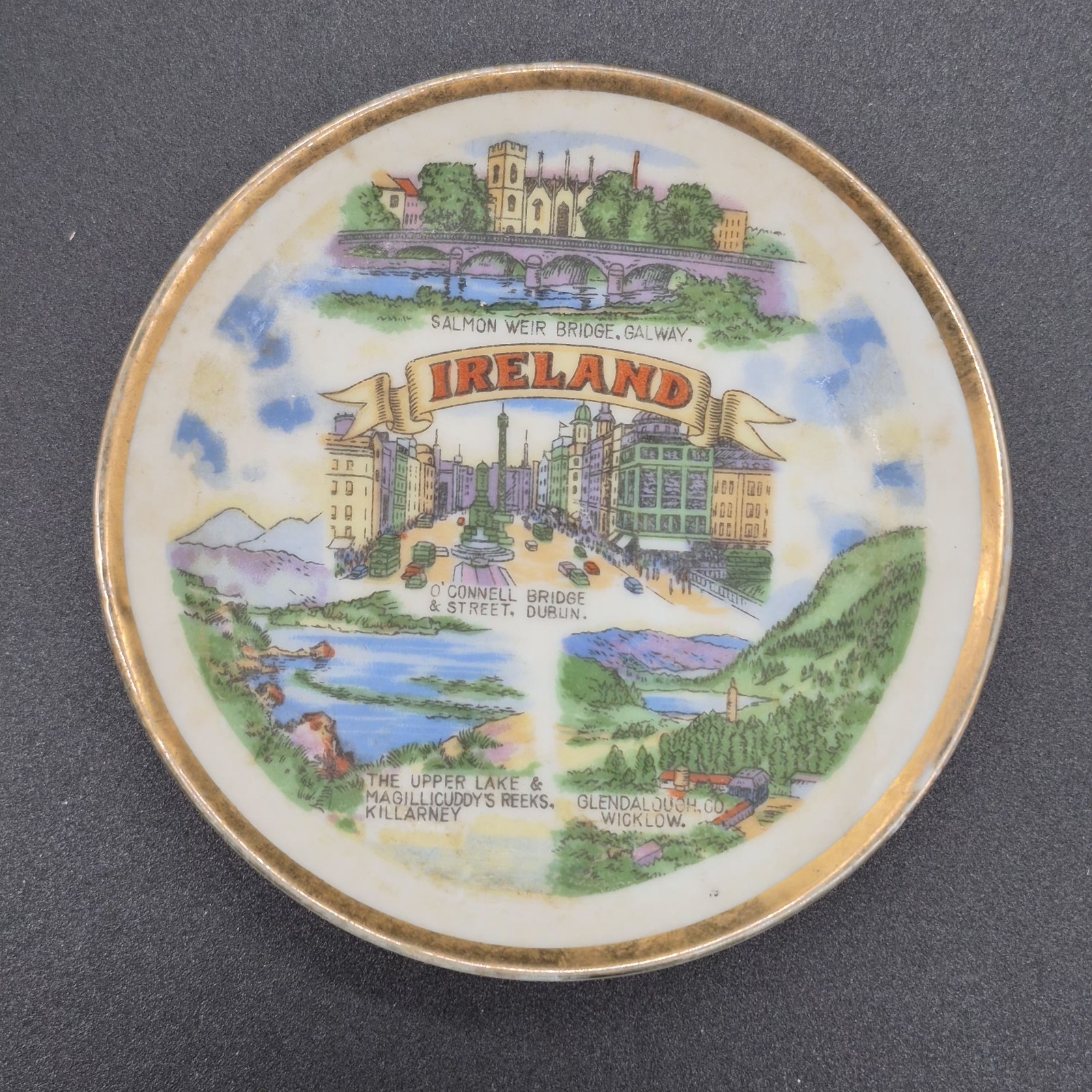 Vintage Ireland Souvenir Plate 4\