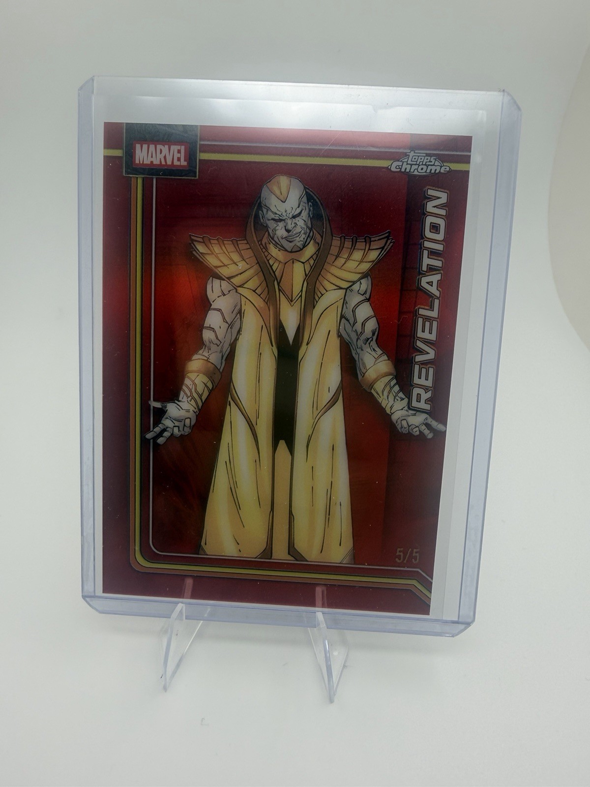 2026 Topps Chrome Marvel #96 Revelation True Red 5/5 *BOOKEND*