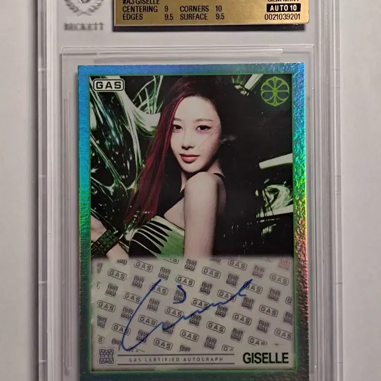 2026 GAS X Complex aespa Giselle /15 Autograph BGS 9.5 AUTO 10 에스파 지젤