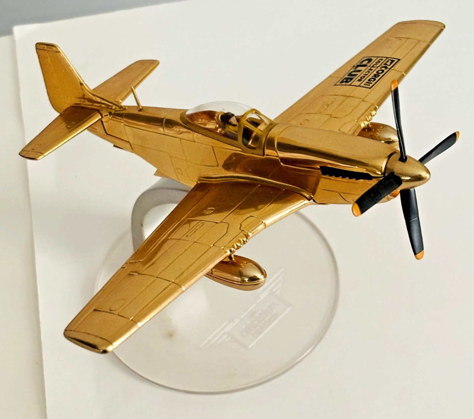 Corgi Gold Plated P51D Mustang - Collectors Club Limited Edition