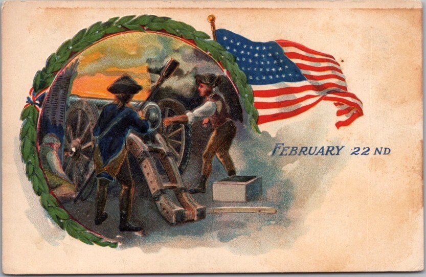 Vintage GEORGE WASHINGTON\'S BIRTHDAY Postcard \