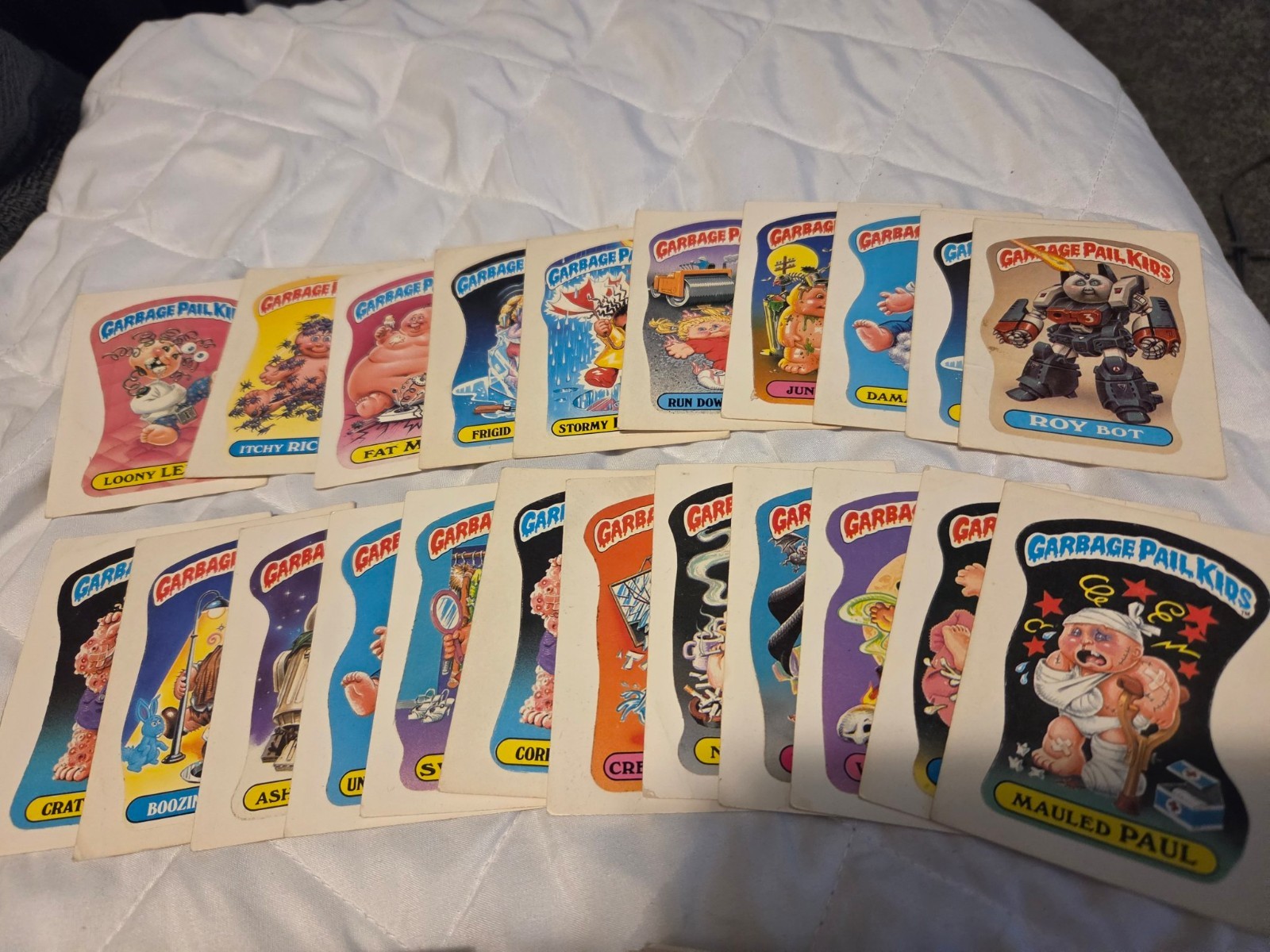 Vintage Garbage Pail Kids Series 15 1988 Die-Cut Card Lot - Topps (22 Cards)