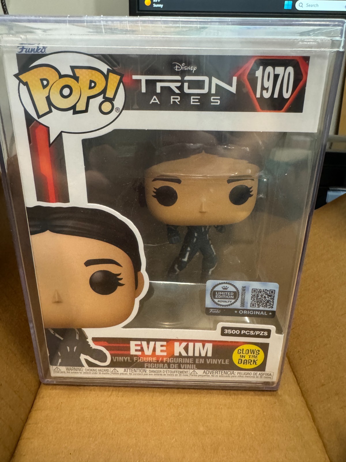Funko POP Tron Ares Eve Kim (Glow) #1970 LE 3500 pcs/pzs with Hard Protector