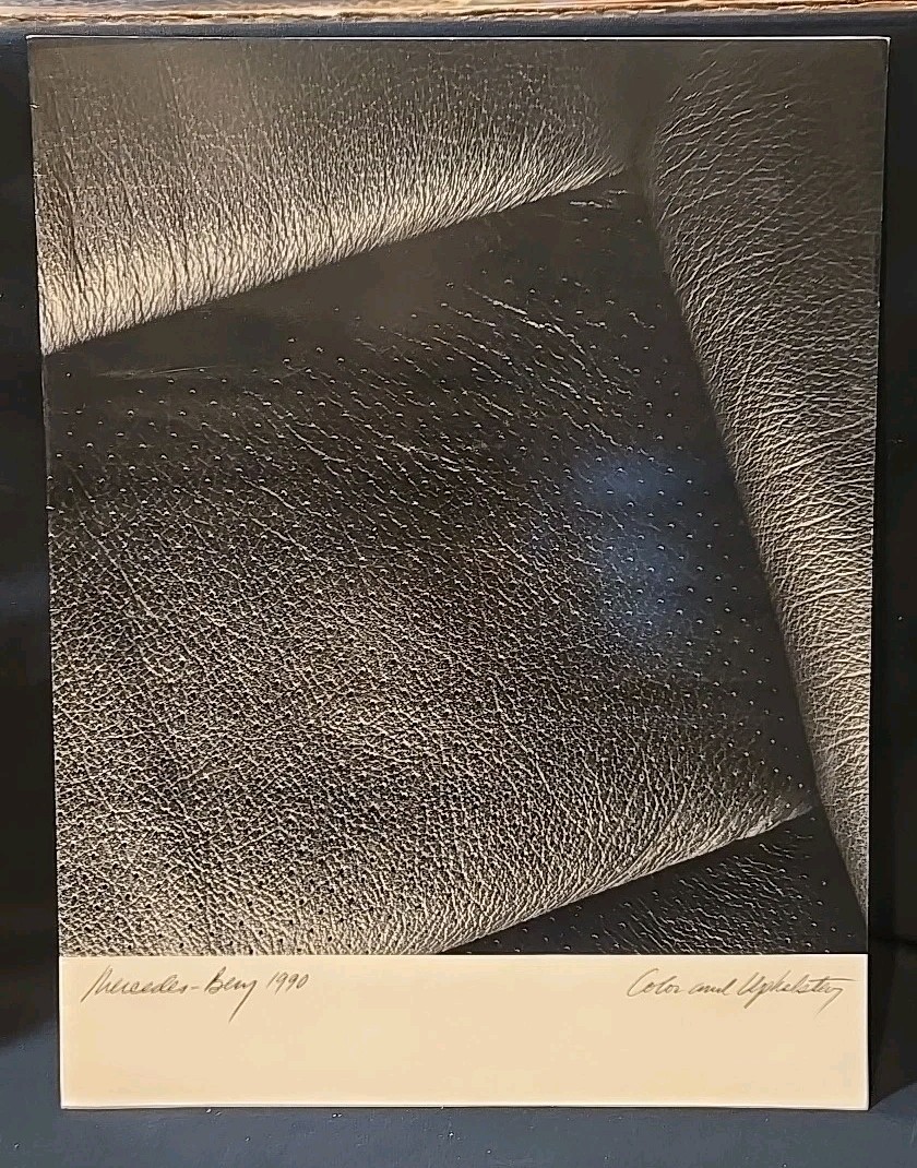 1990 Mercedes-Benz Paintwork & Upholstery Sales Brochure OEM