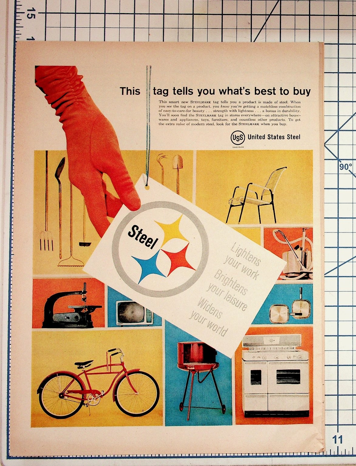 1960s USS Steelmark Vintage Magazine Ad United States Steel Ephemera