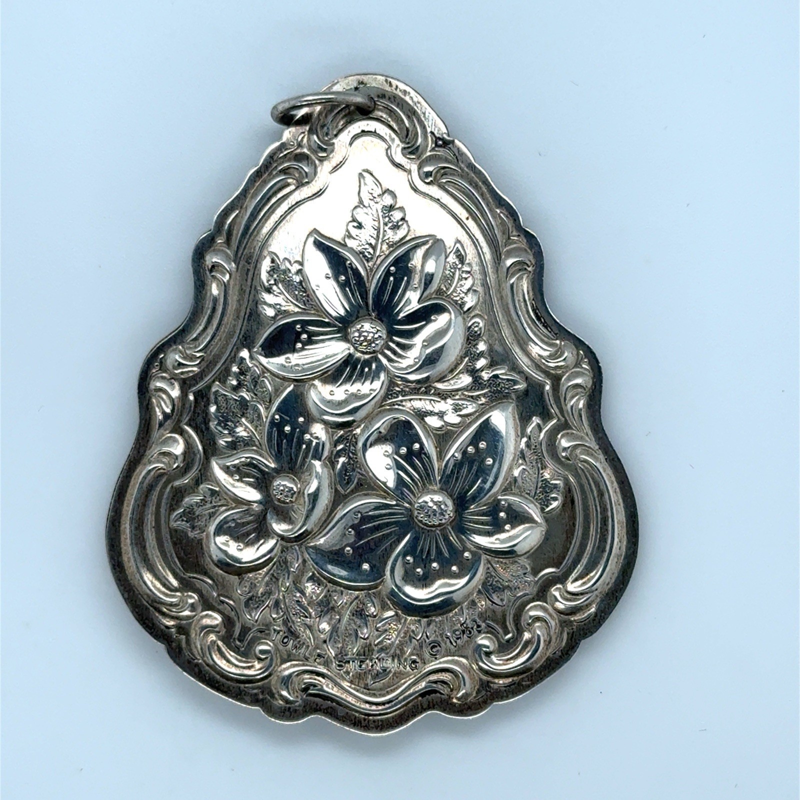 1983 Towle Sterling Silver First Edition Floral Christmas Ornamen