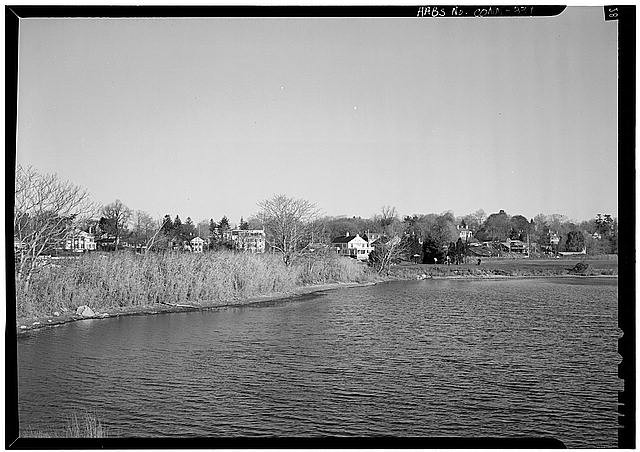 Photo:Southport Harbor Fairfield County CT 1966 Mill River Waterfront View