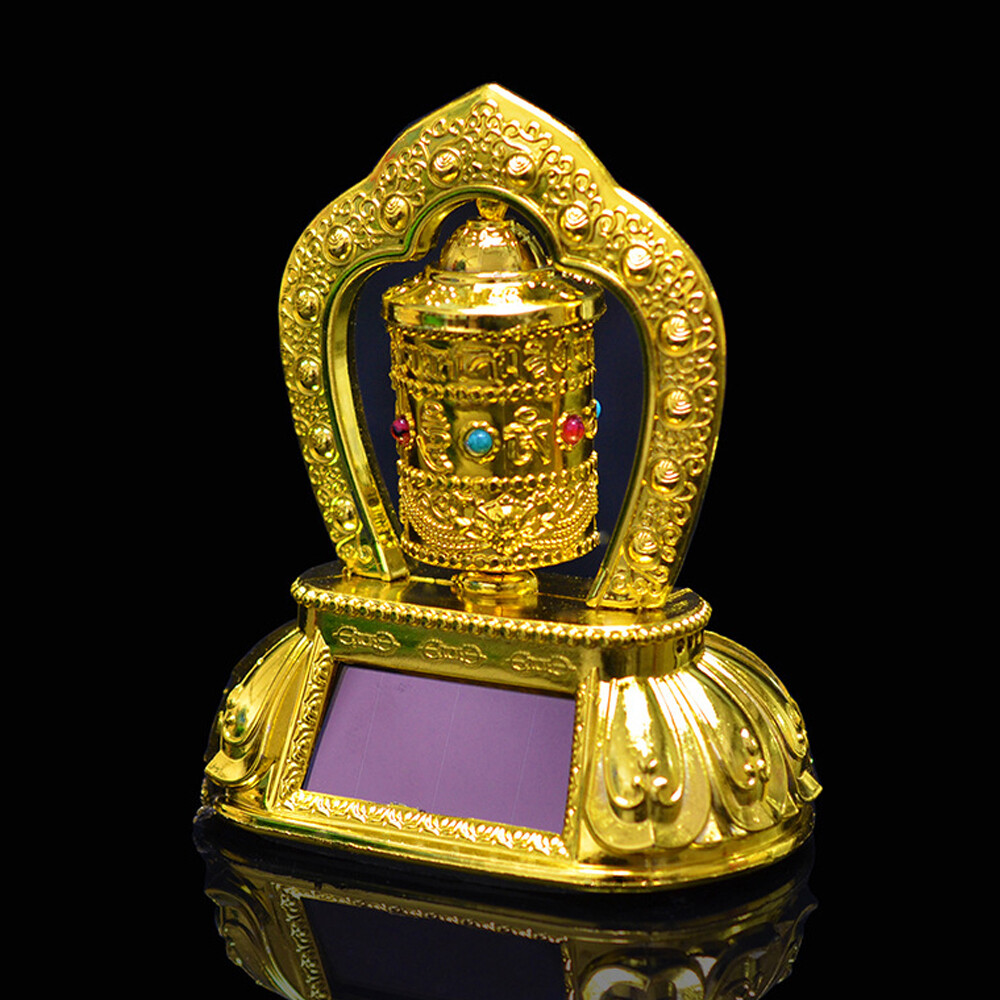 Tibetan Solar Energy Prayer Wheel Buddhist Prayer Wheel For Car