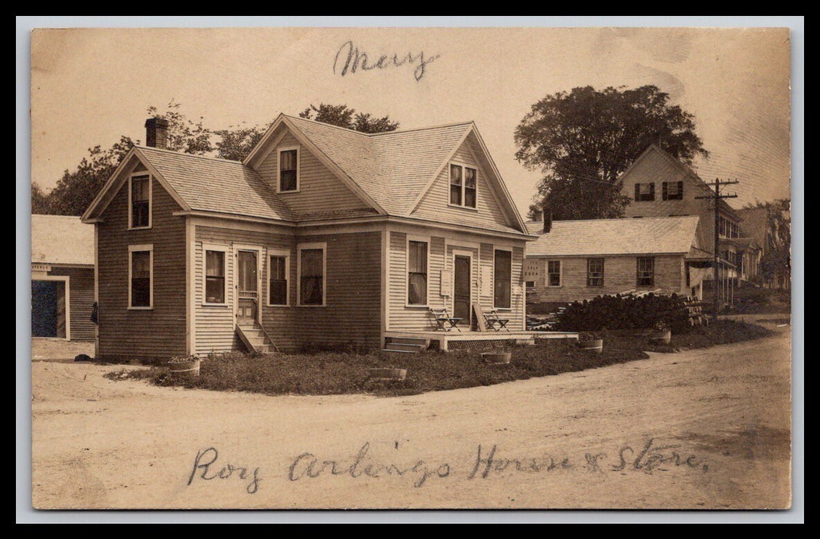 RPPC  Streetview Of Roys Store & Home Tamworth-Laconia, NH - New Hampshire 
