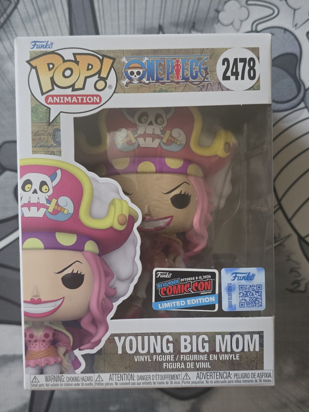 Funko Pop NYCC Exclusive 2026 One Piece Young Big Mom #2478 Look Pics Dmg
