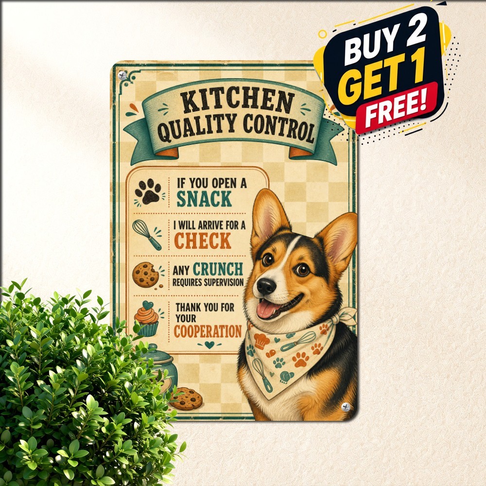 Bichon Frise Every Snack You Make Funny Pet Dog Metal Tin Sign Kitchen Plaque