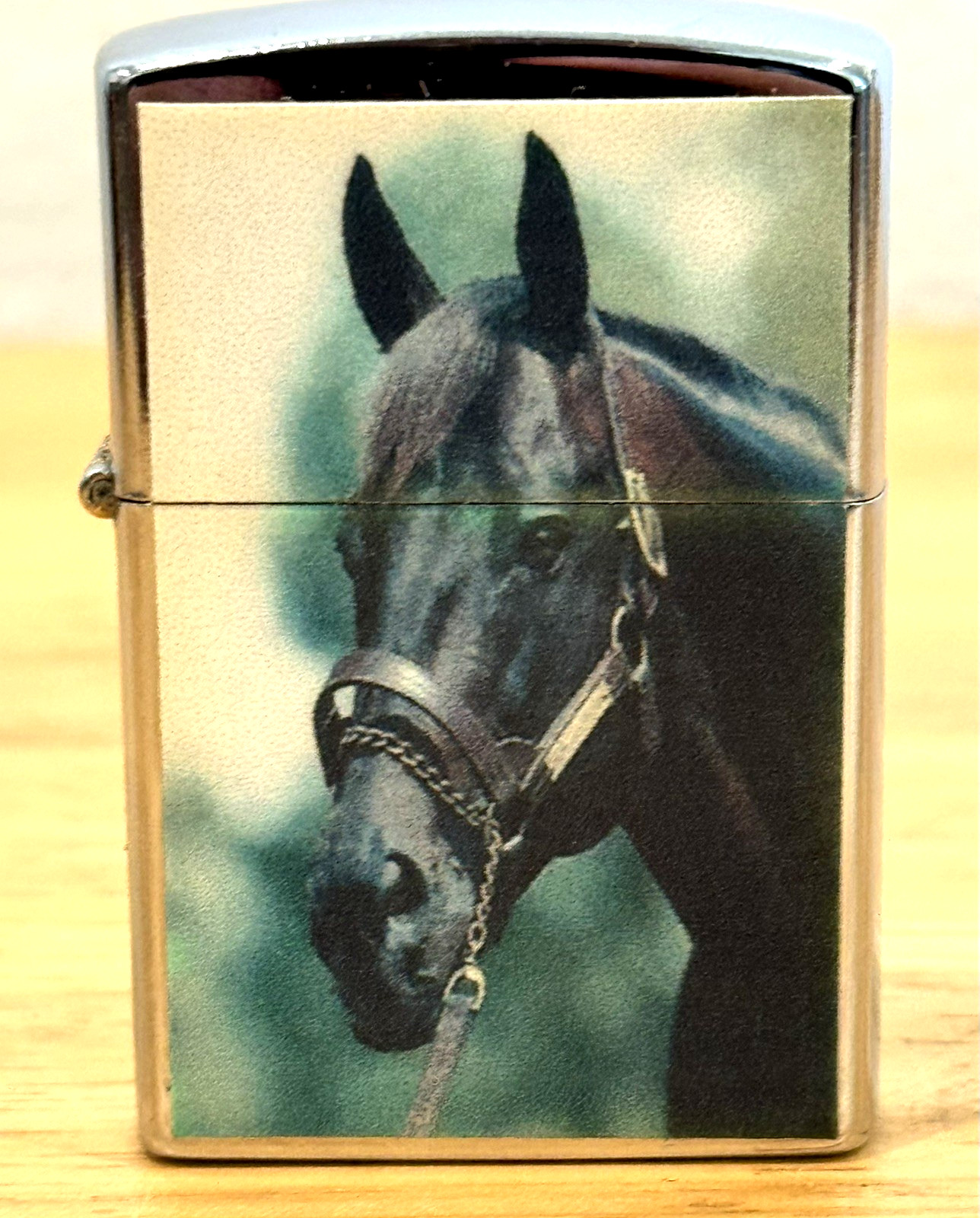Vintage Rare HTF 1990s AADLP Seattle Slew Racehorse Lighter