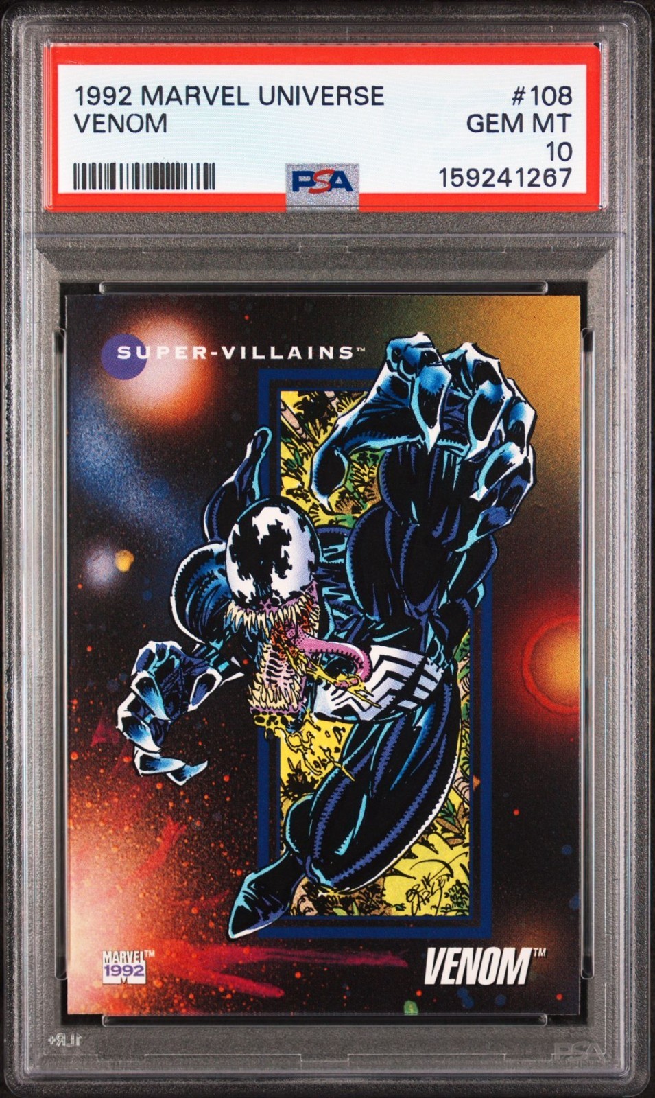 1992 MARVEL UNIVERSE #108 VENOM PSA 10 GEM MINT