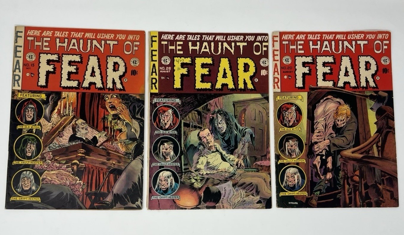 The Haunt Of FEAR #15, #20, & #26 Vintage 1952-1954 Comic Book 10 Cent Lot Of 3