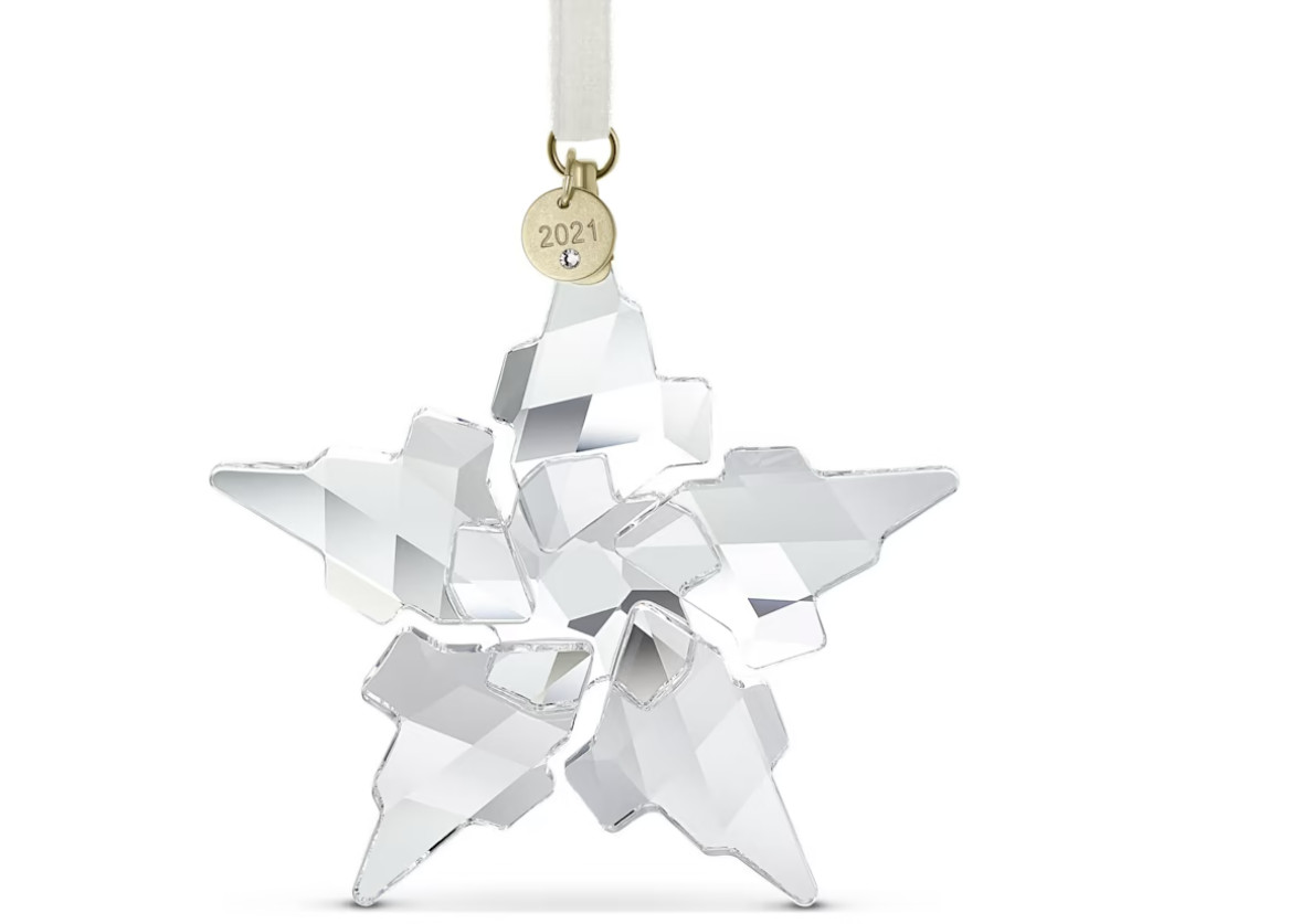 Swarovski Christmas Ornament Annual Edition 2021 Large Clear #5557796 New in Box