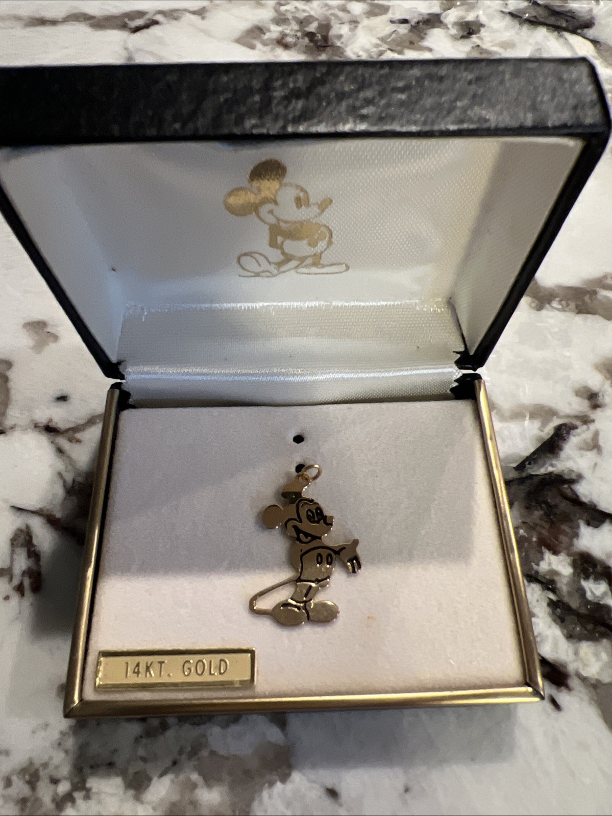 Vintage Walt Disney Mickey Mouse 14K gold Charm Pendent 0.97g pre-owned