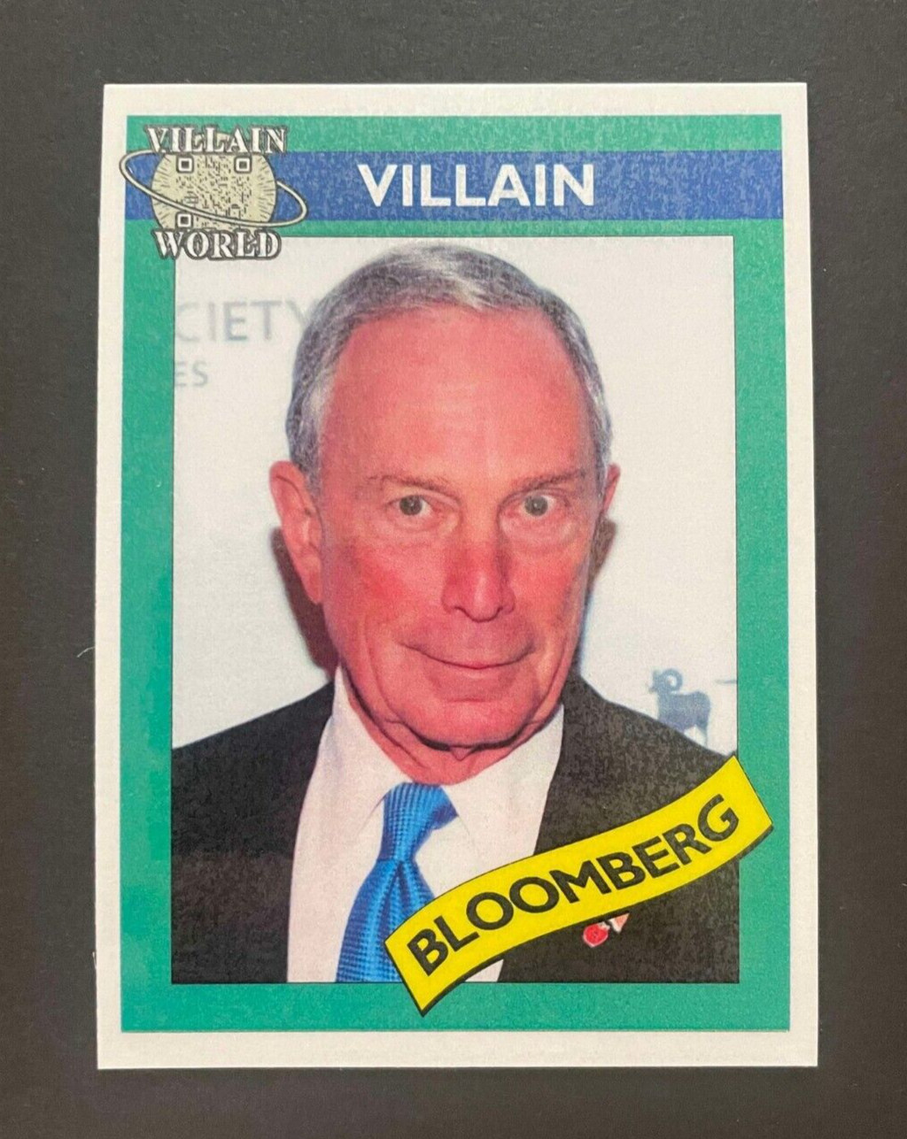 Michael Bloomberg  - Villain World Cards - Homemade Political Trading Cards