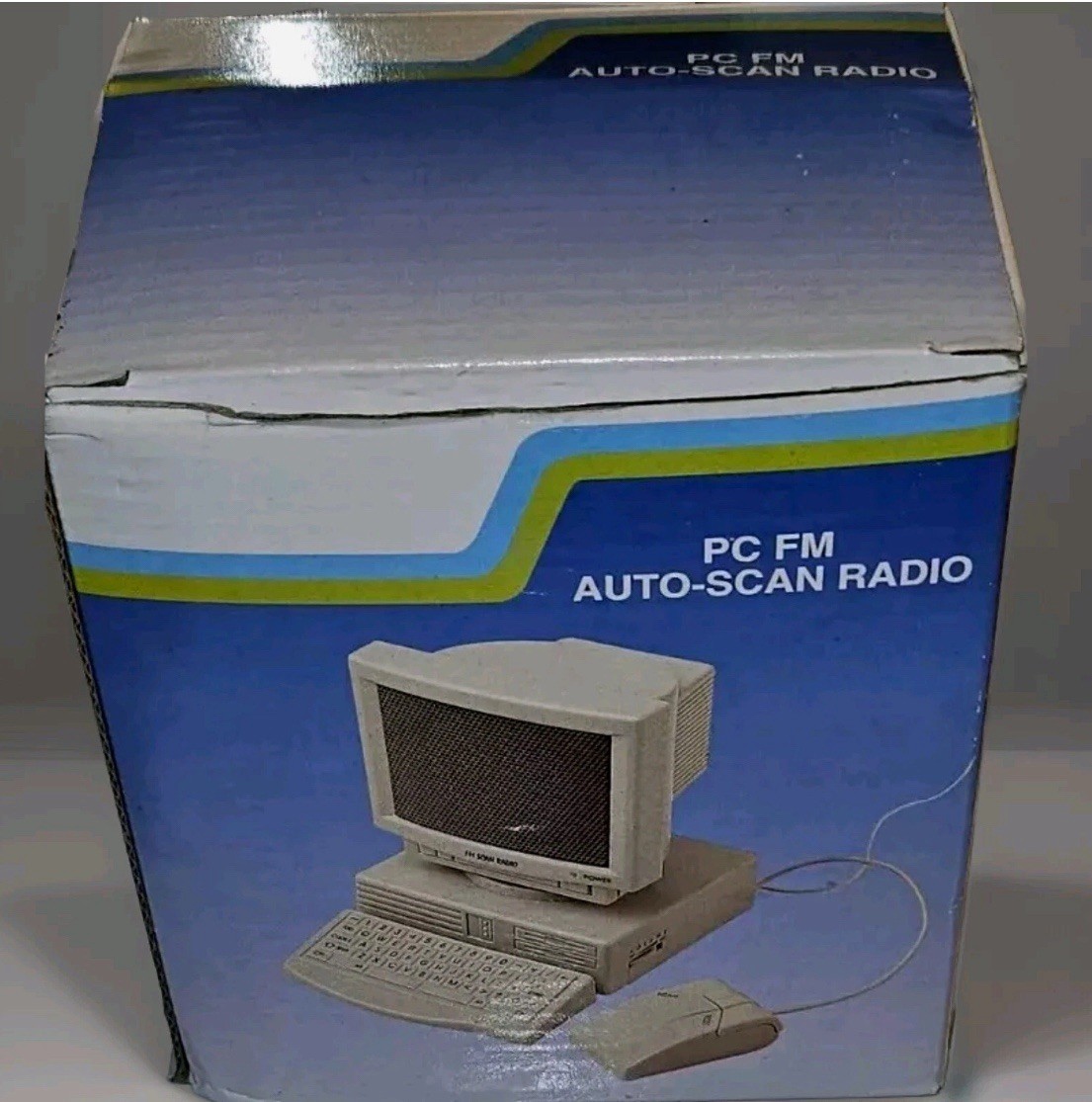 Vintage Retro Mini PC FM Auto-Scan Radio Computer Novelty Desk Gift