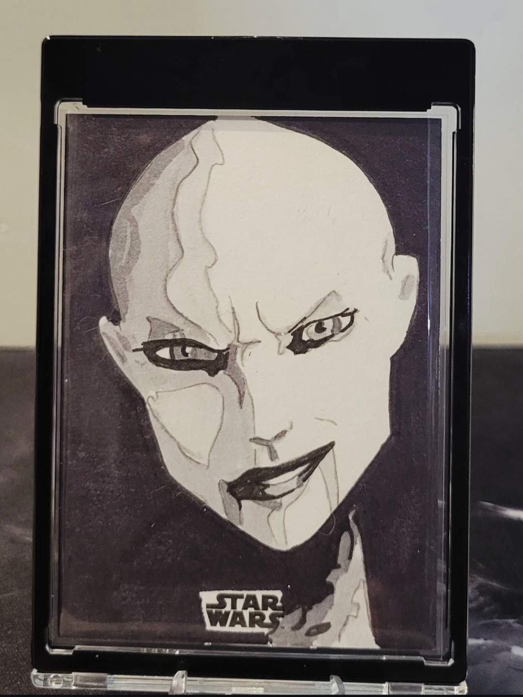2024 Topps Chrome Star Wars Asajj Ventress Dan Riveron Sketch Auto 1/1