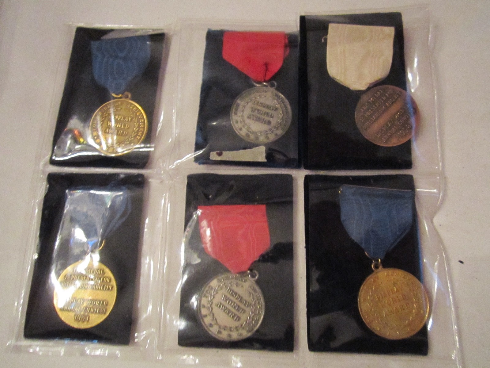 (6) 1950'S DISPLAY MEDALS - UNUSED & 4 GREATER DALLAS MEDALS - TUB MMMM2