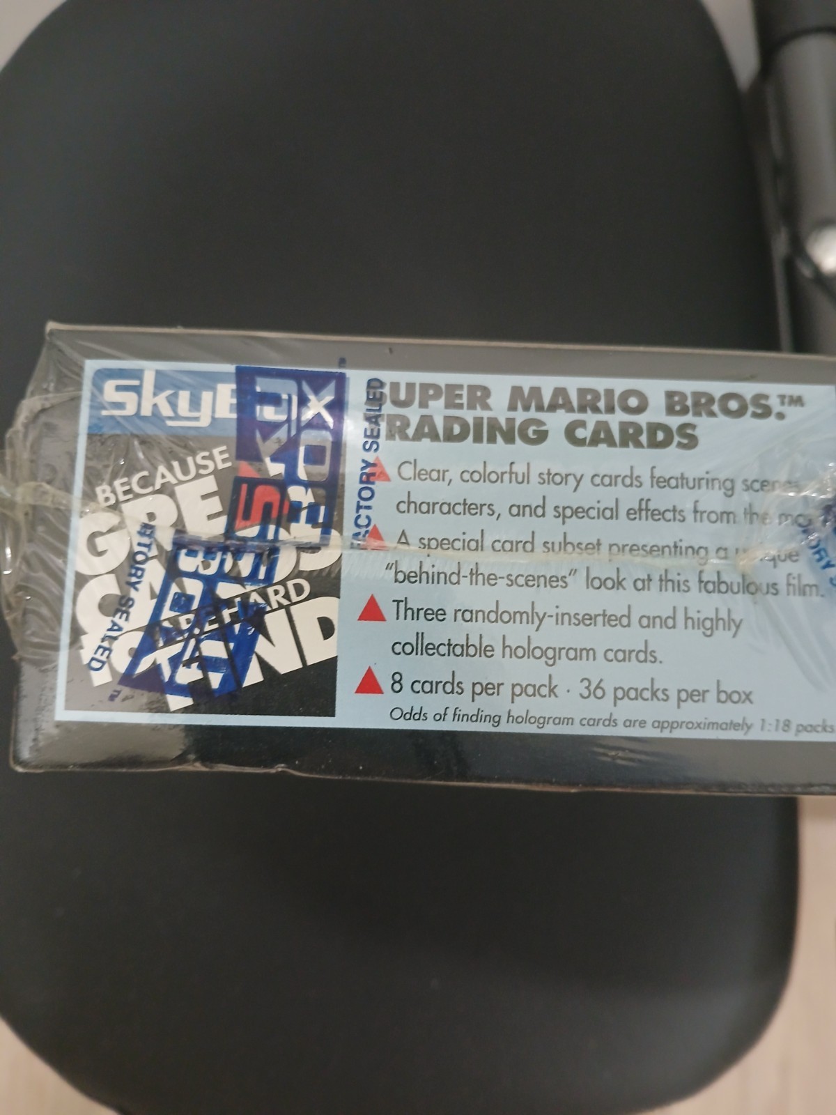 SkyBox 1993 Super Mario Bros. Factory Sealed 36 Pack Box, 288 Cards
