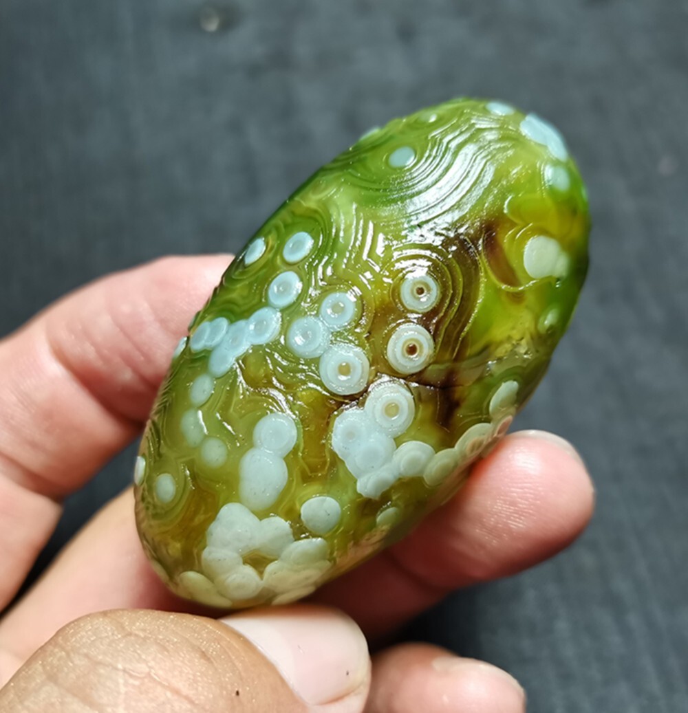 Rare 69.5 G Natural Gobi Agate Eyes Agate/stone Madagascar JJ106