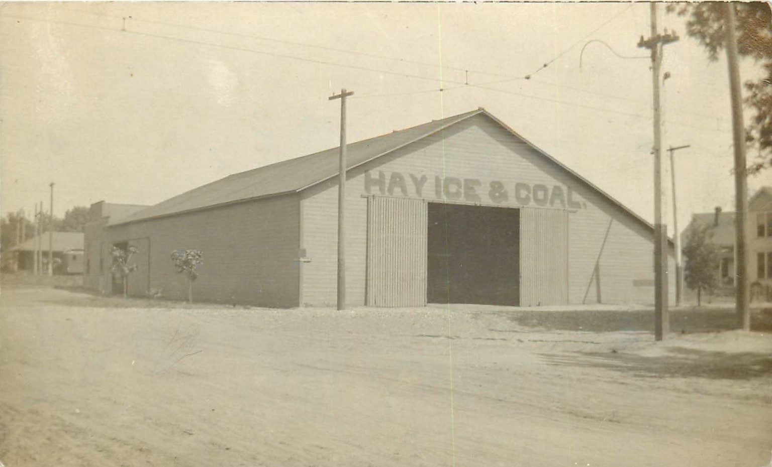 Lodi CA RPPC Hay Ice Coal Business San Joaquin Valley California Postcard c1910