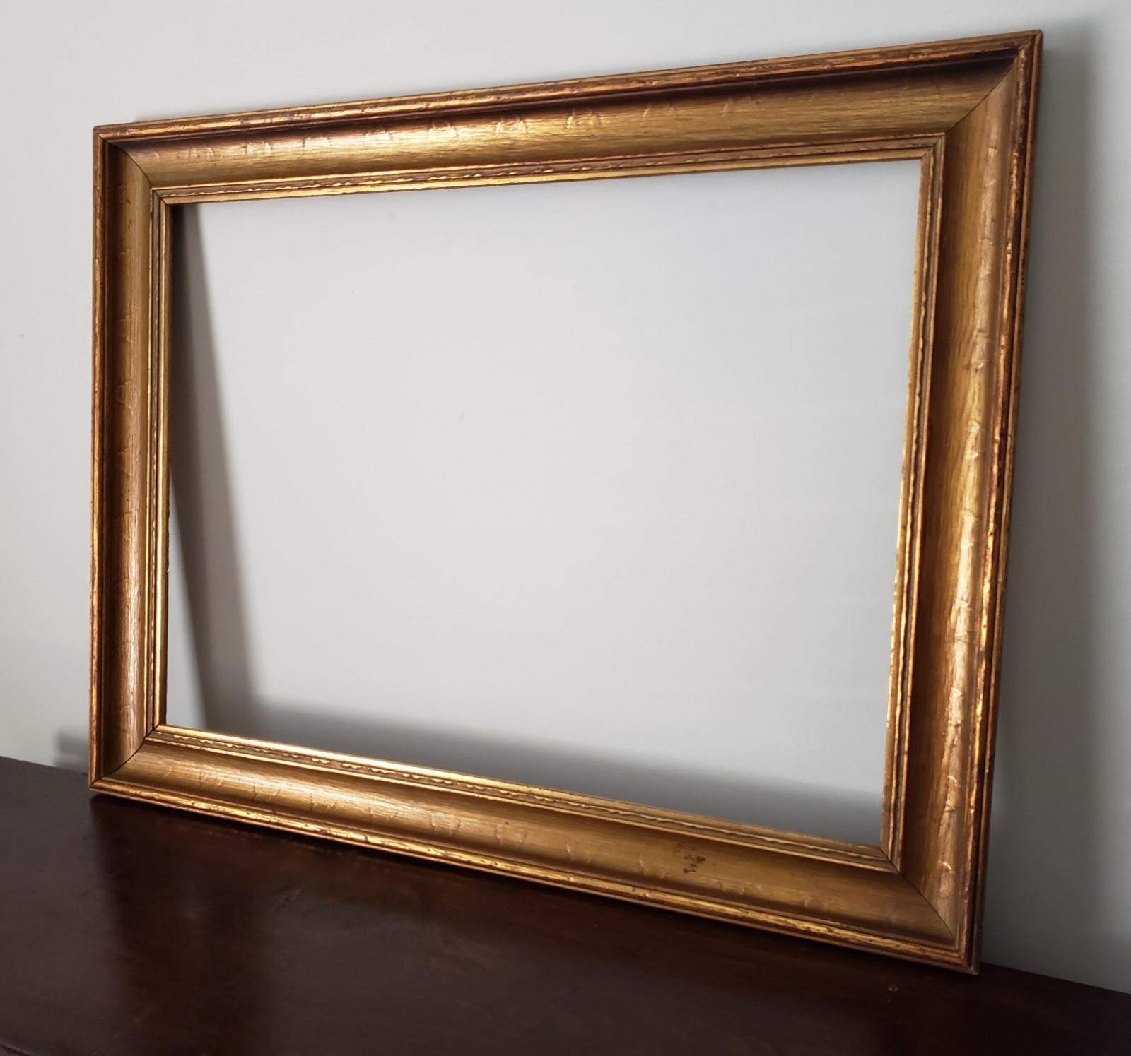🔥 FINE ANTIQUE CARVED GILT COVE FRAME Taos Southwest Impressionist Arts Crafts