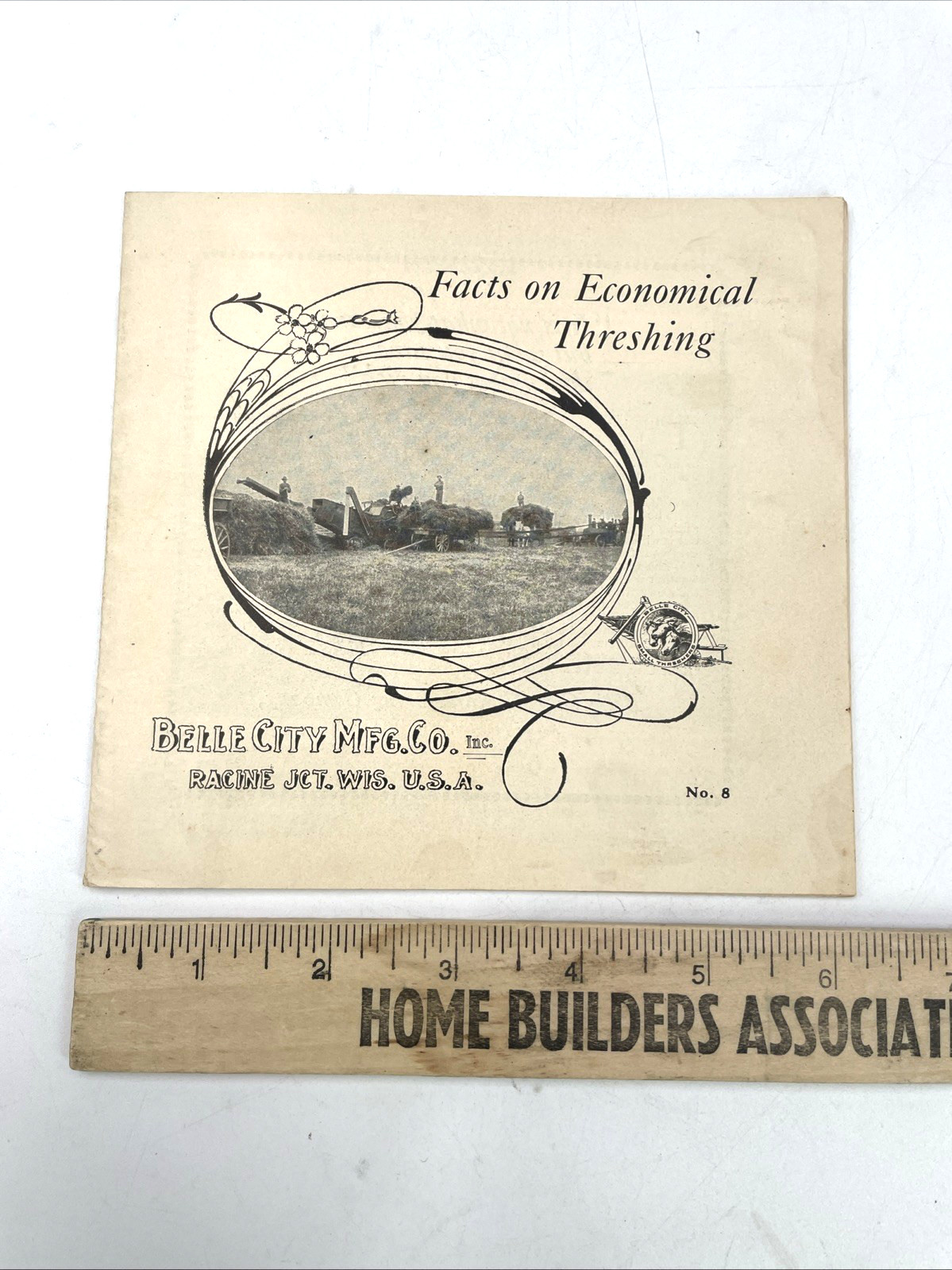 Belle City MFG. Threshers Threshing Machinery Antique Farm Sales Literature