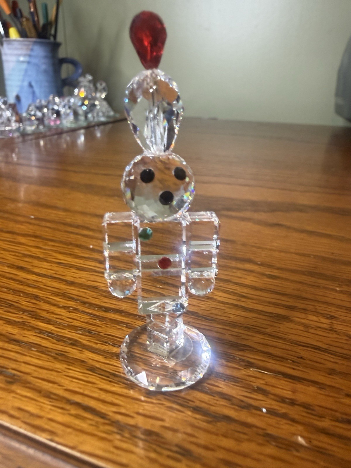 Vintage Crystal Zoo Miniature Toy  Soldier  Figurine